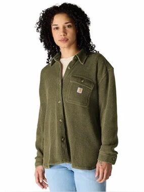 Carhartt Women's Oversized-Fit Heavyweight Botton Up Jacket